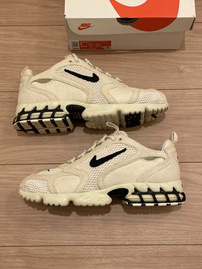Stussy × Nike Air Zoom Spiridon CG 2 "Fossil/Black"