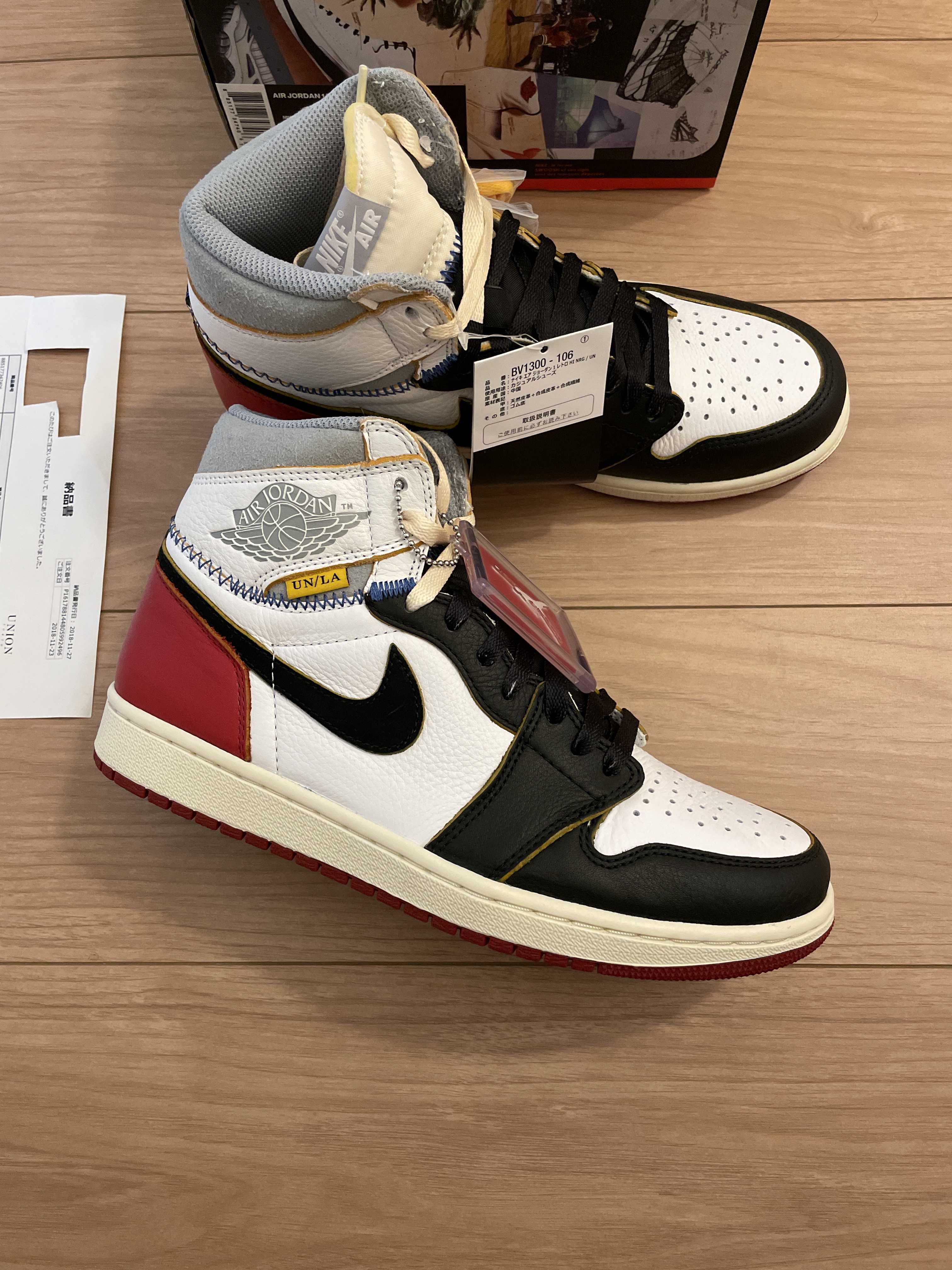 UNION × Nike Air Jordan 1 Retro High OG NRG "Varsity Red/Wolf Grey"