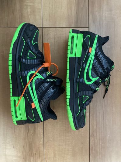 Off-White × Nike Air Rubber Dunk "Black/Green Strike"