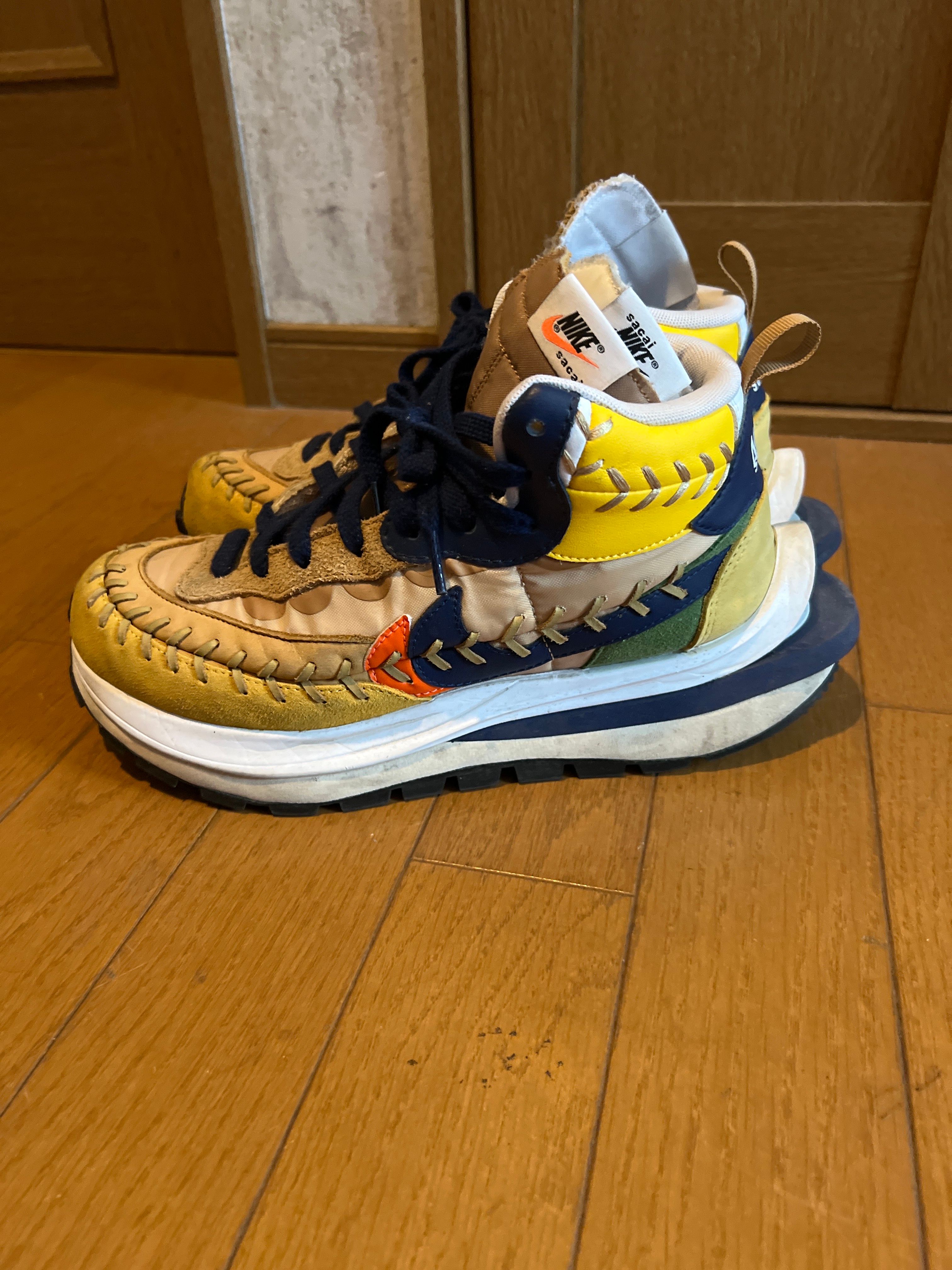 Jean-Paul Gaultier × sacai × Nike VaporWaffle "Sesame/Multi Color"