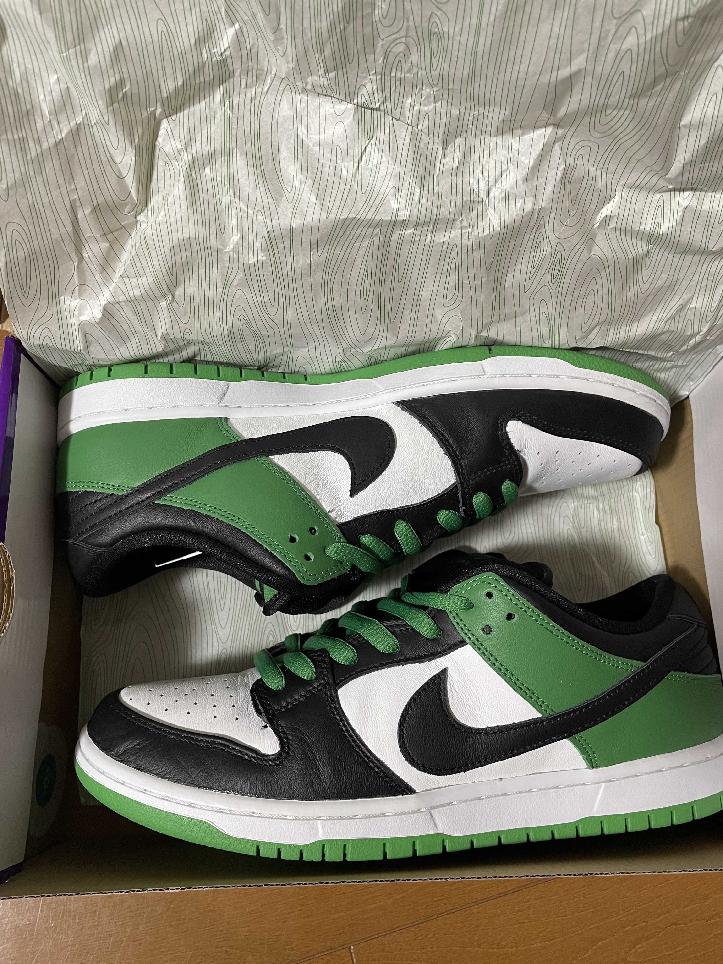 Nike SB Dunk Low Pro "Black and Classic Green"