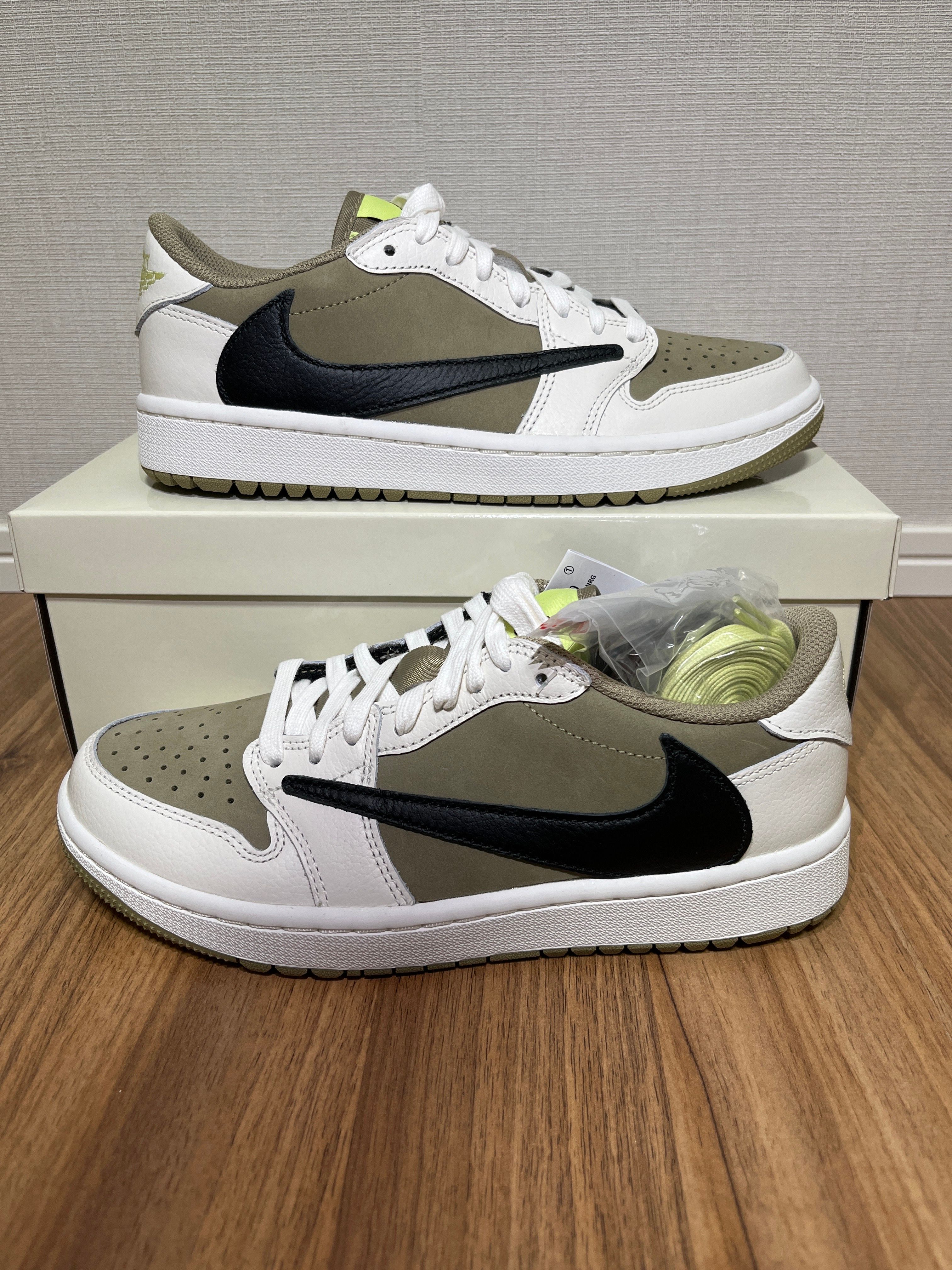 Travis Scott × Nike Air Jordan 1 Low Golf NRG "Neutral Olive"