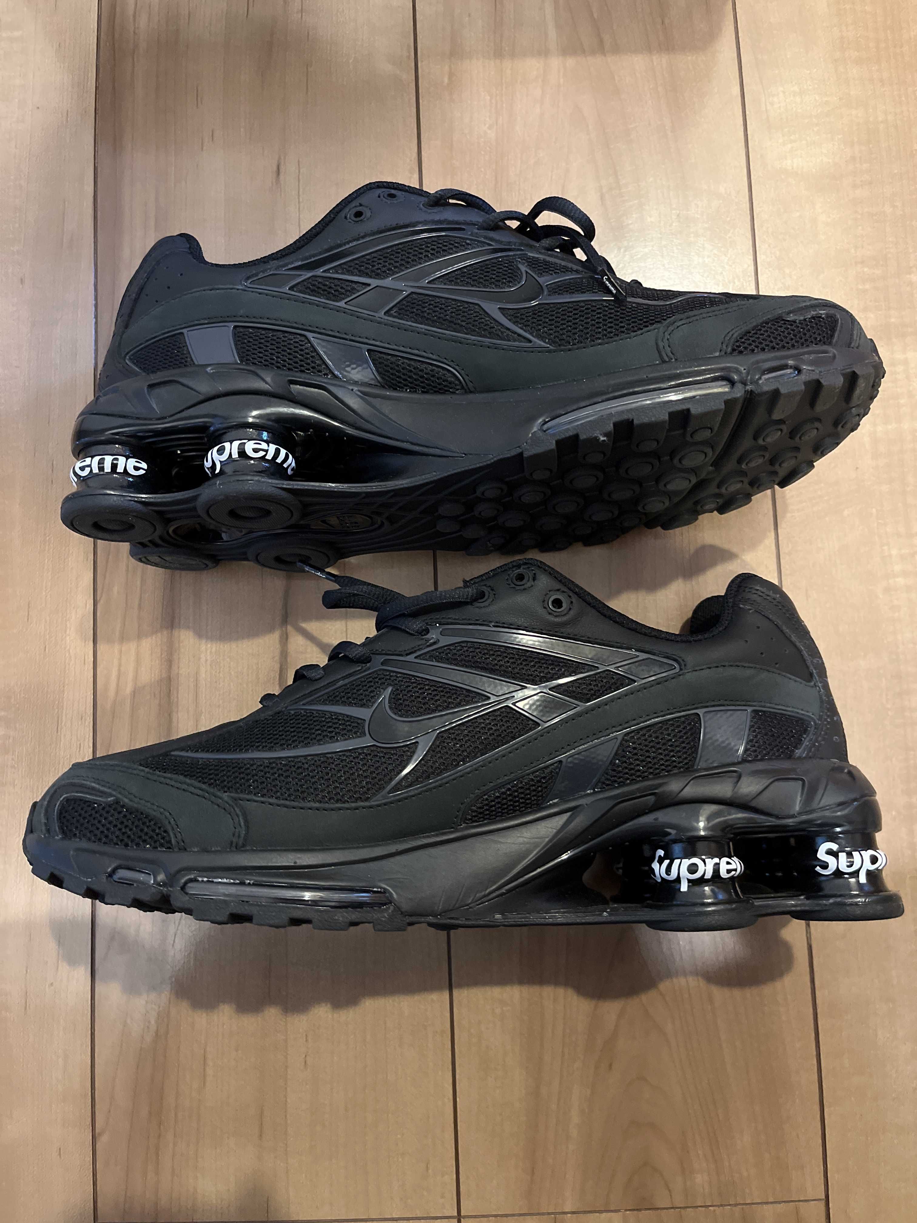 Supreme × Nike Shox Ride 2 "Black/Black-White"