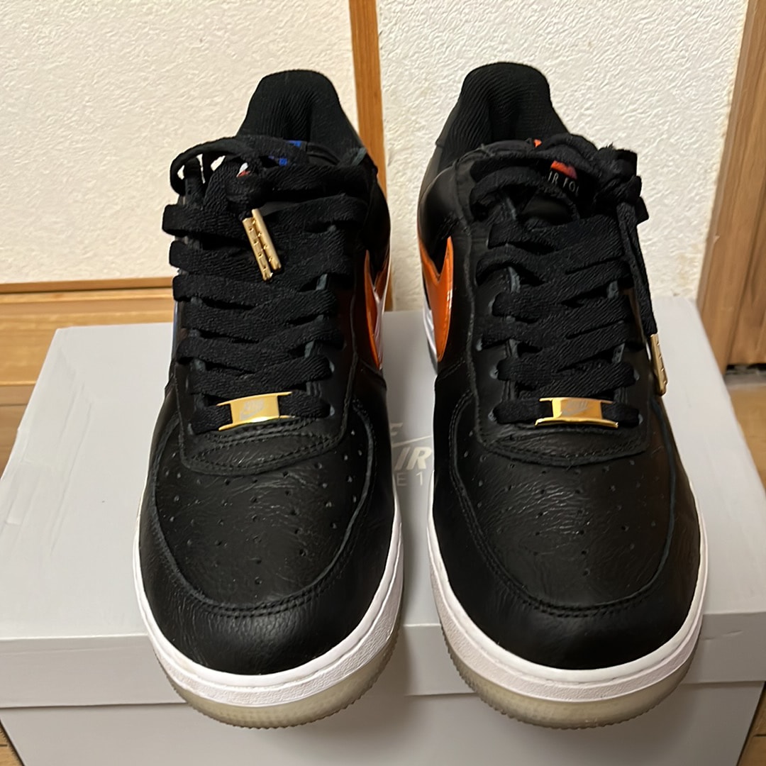 KITH × Nike Air Force 1 Low New York Knicks "Black/Brilliant Orange/Rush/Brilliant White"