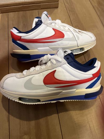 sacai × Nike Zoom Cortez "White and University Red"
