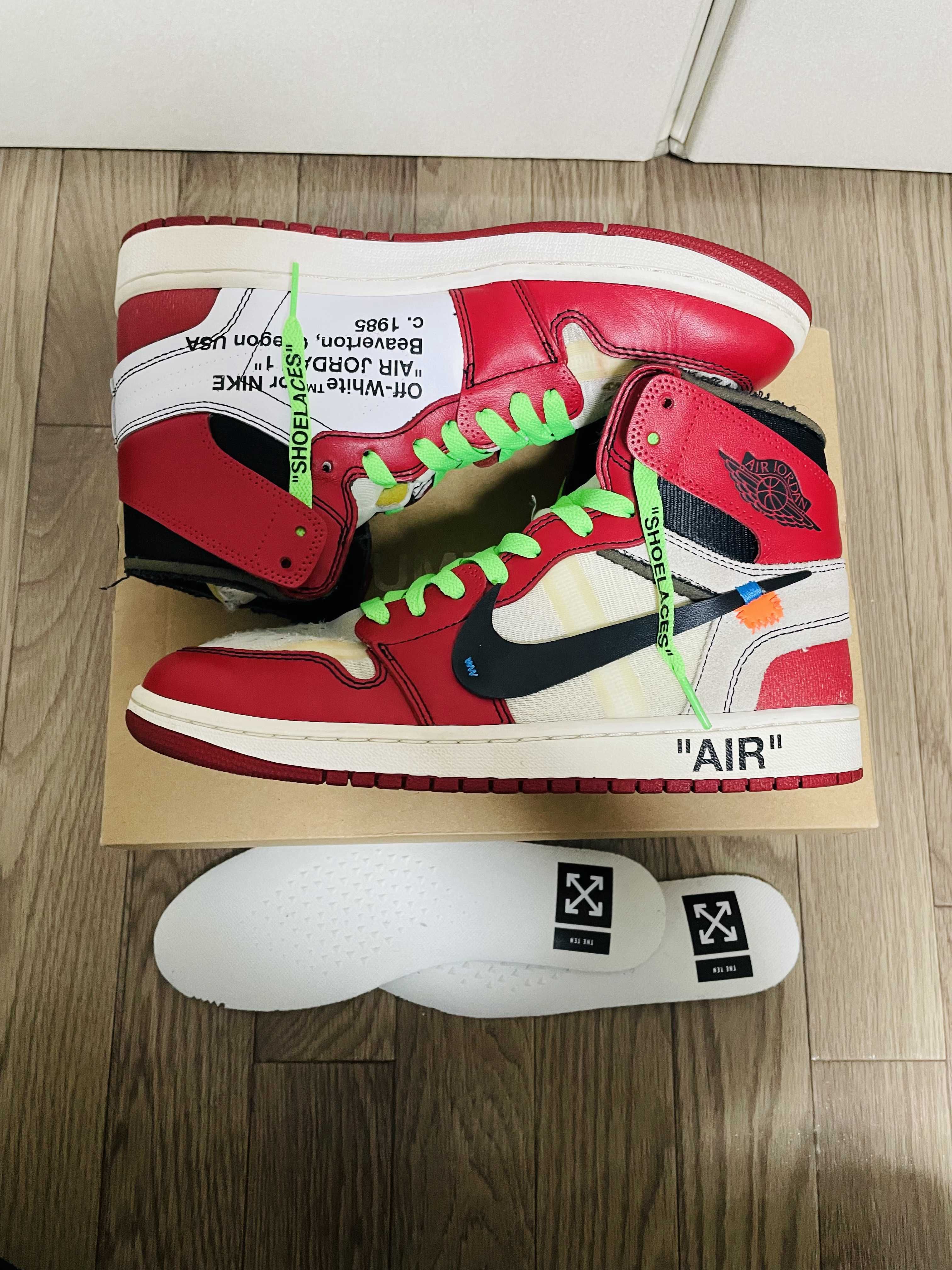 Off-White × Nike Air Jordan 1 Retro High The Ten "Chicago"
