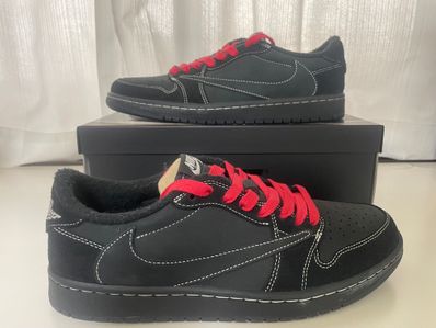Travis Scott × Nike Air Jordan 1 Low OG SP "Black Phantom"