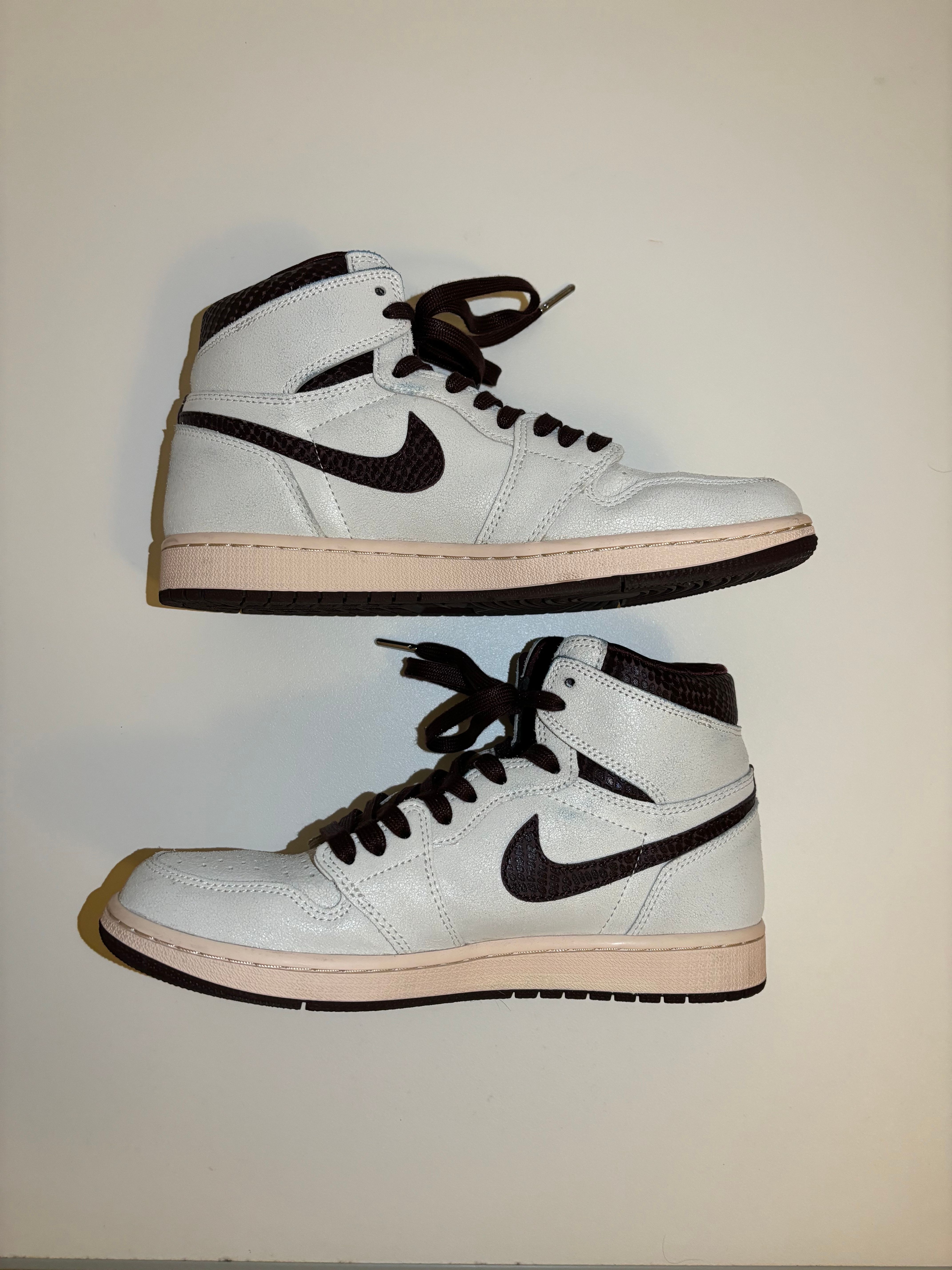 A Ma Maniere × Nike Air Jordan 1 Retro High OG "Sail and Burgundy"