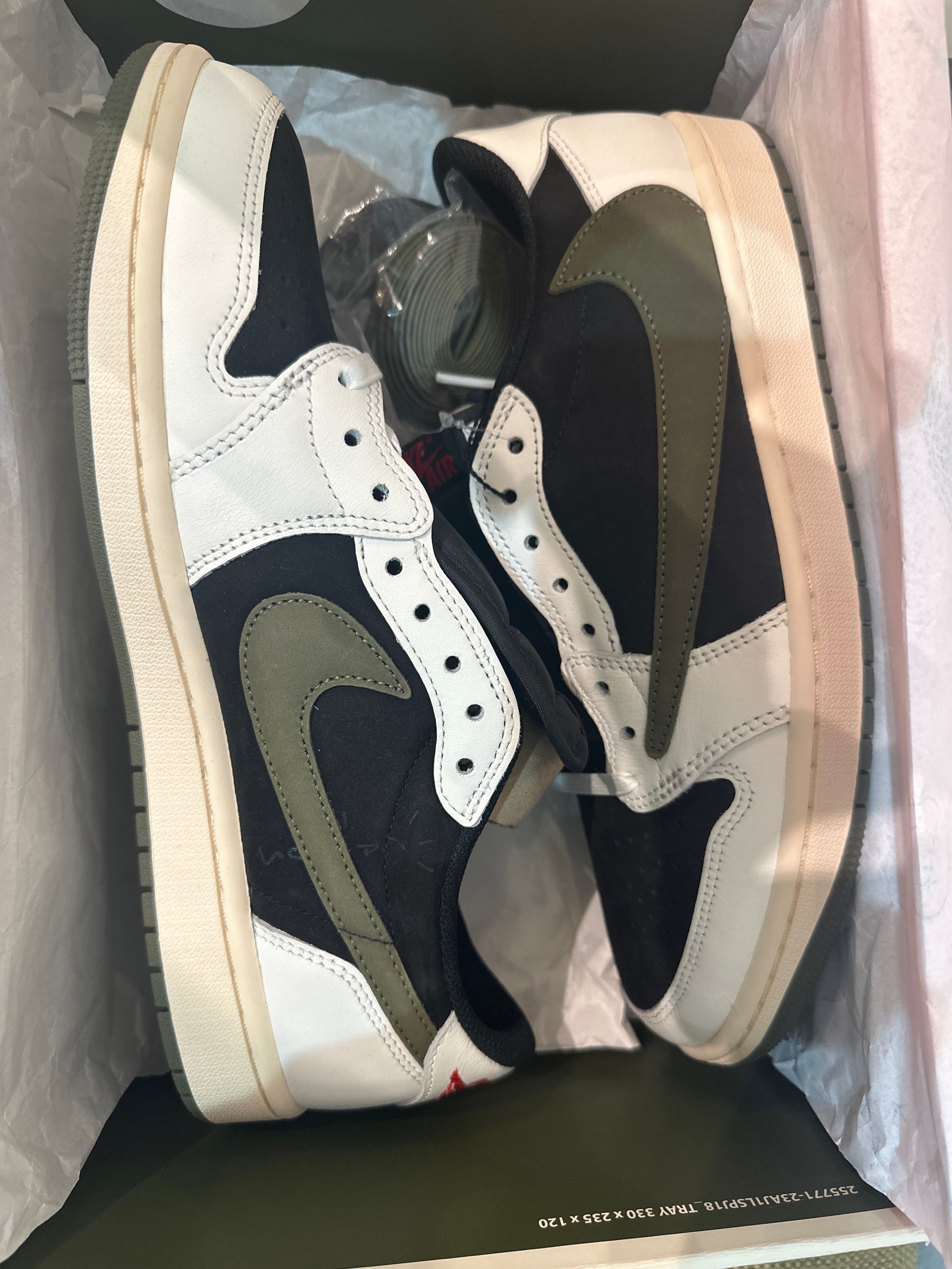 Travis Scott × Nike Women's Air Jordan 1 Low OG "Medium Olive"