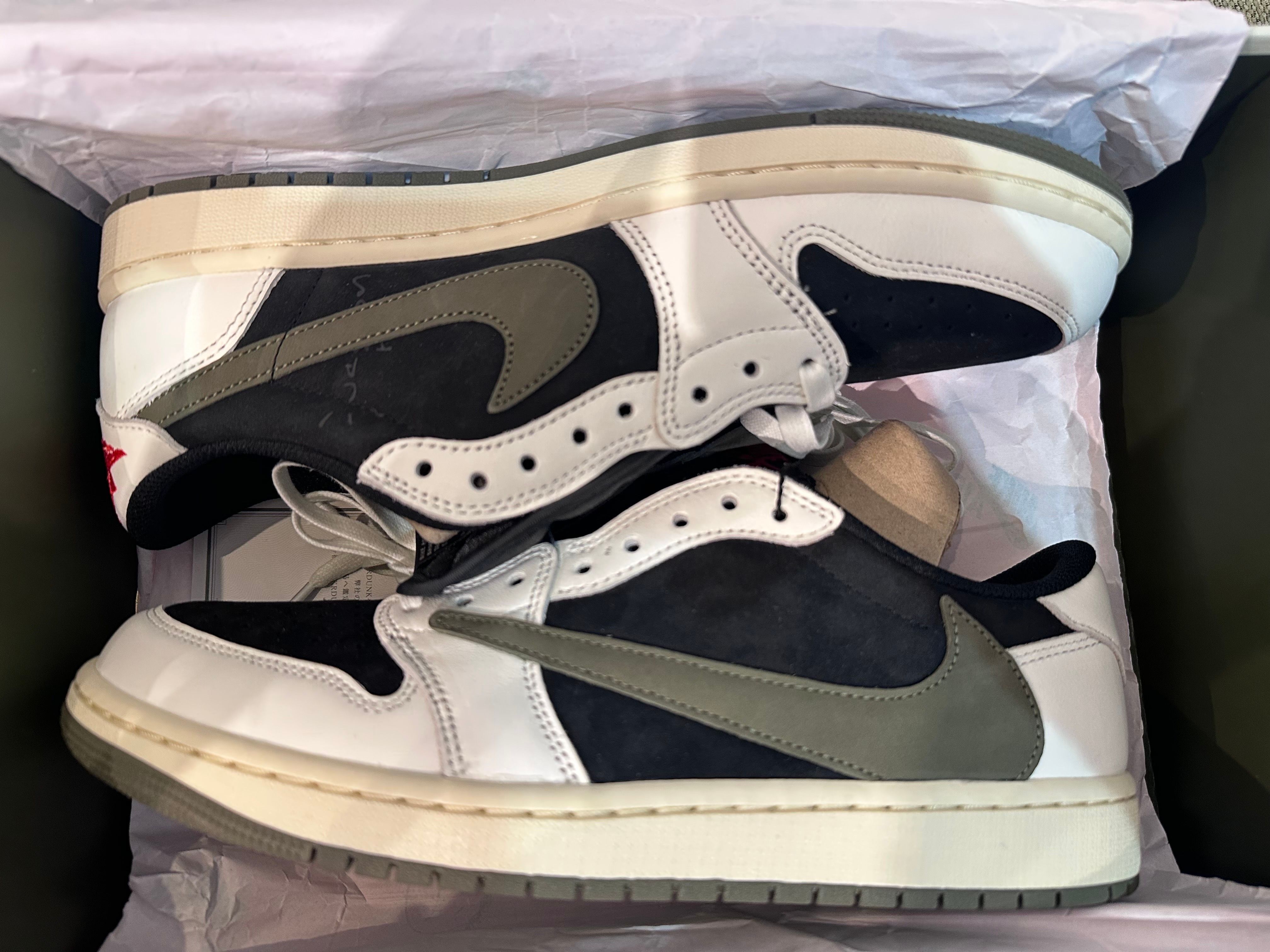 Travis Scott × Nike Women's Air Jordan 1 Low OG "Medium Olive"