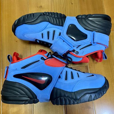 AMBUSH × Nike Air Adjust Force "University Blue and Habanero Red"