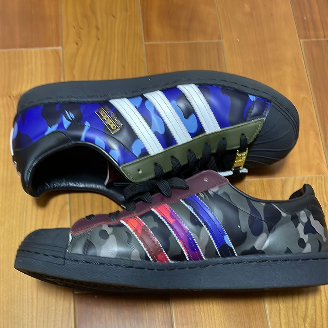 A BATHING APE × adidas Superstar 80s "Multi"