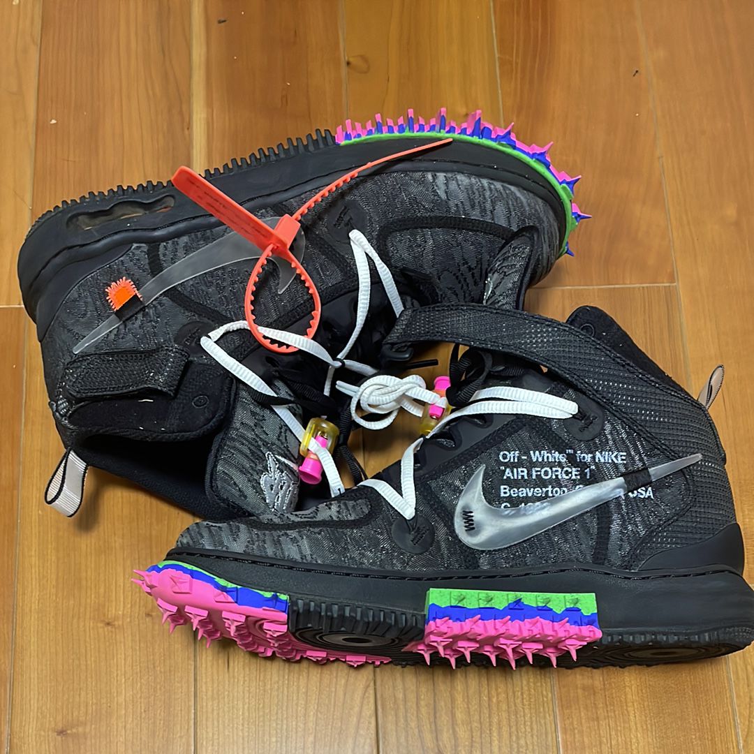 Off-White × Nike Air Force 1 Mid "Black"