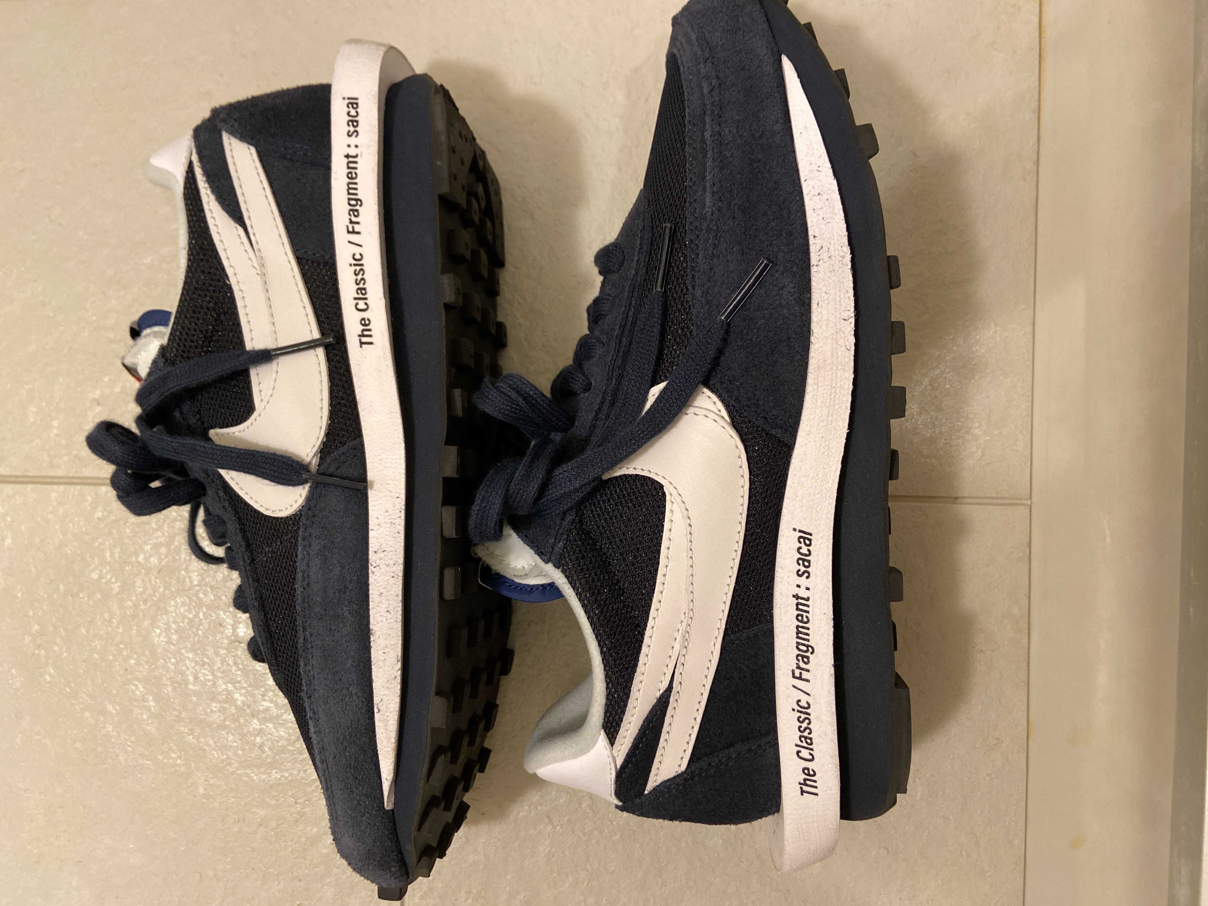 Fragment × sacai × Nike LD Waffle "Blackended Blue"