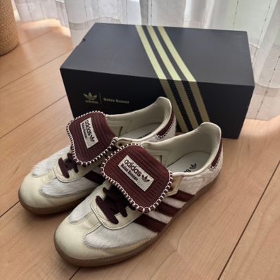 Wales Bonner × adidas Samba Pony Tonal Low "Cream White/Mystery Brown"