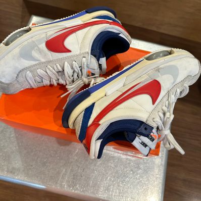 sacai × Nike Zoom Cortez "White and University Red"