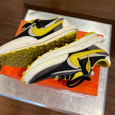 UNDERCOVER × sacai × Nike LD Waffle "Black/Sail-Dark Grey-Bright Citron"