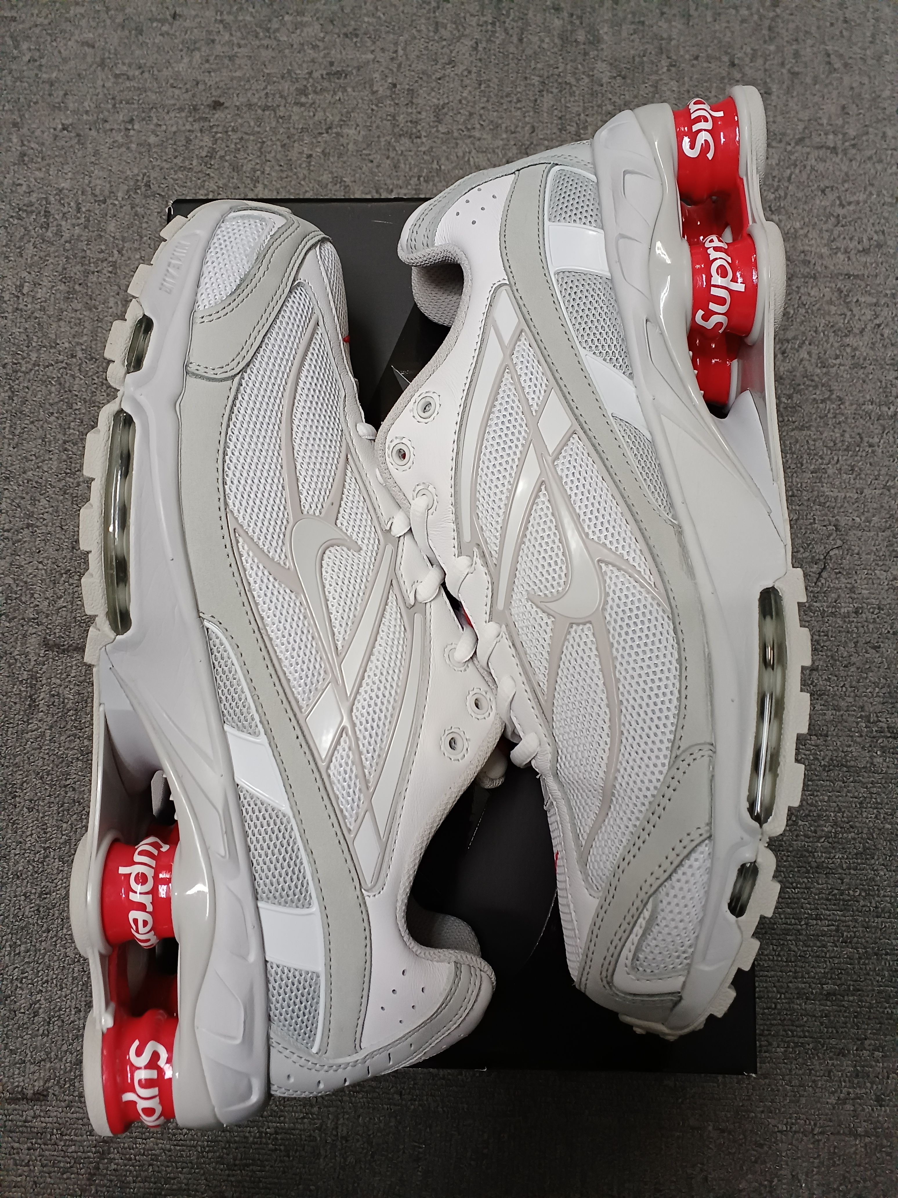 Supreme × Nike Shox Ride 2 "White/Grey Fog/Flat Platinum"