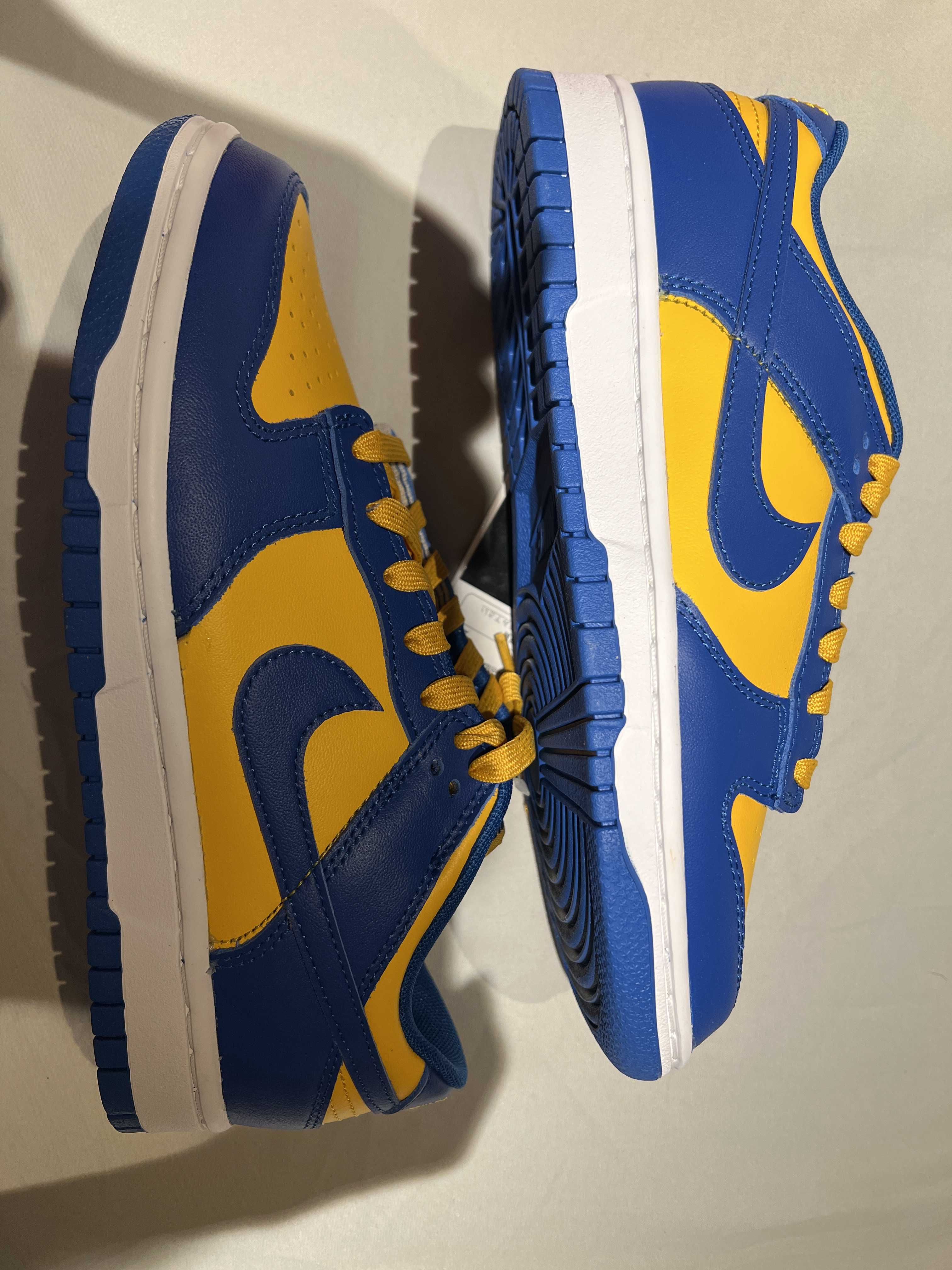 Nike Dunk Low "Blue Jay and University Gold"