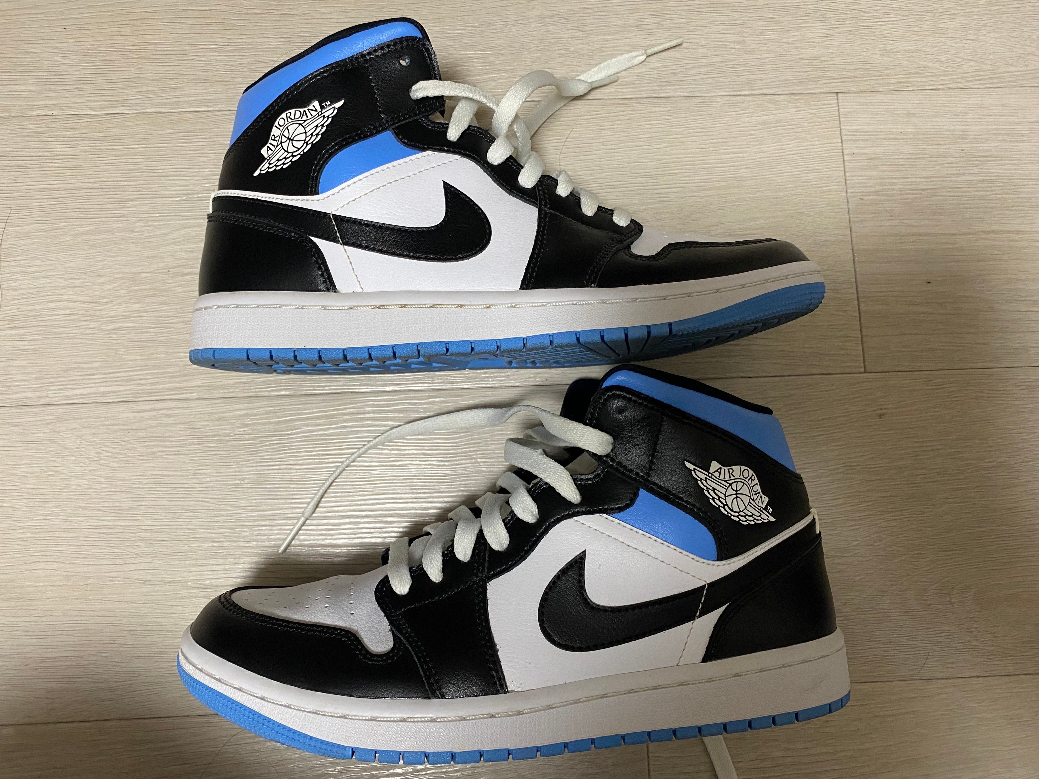 Nike Women's Air Jordan 1 Mid "Black/University Blue"