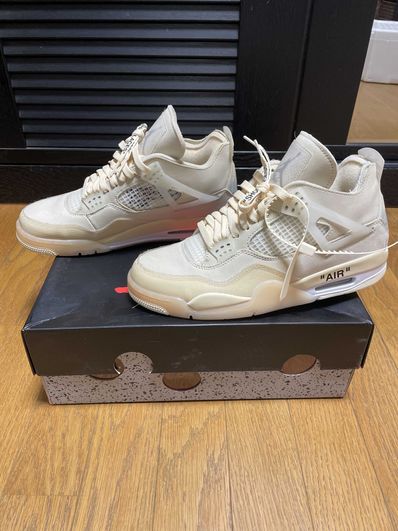 Off-White × Nike Women's Air Jordan 4 SP "Sail"