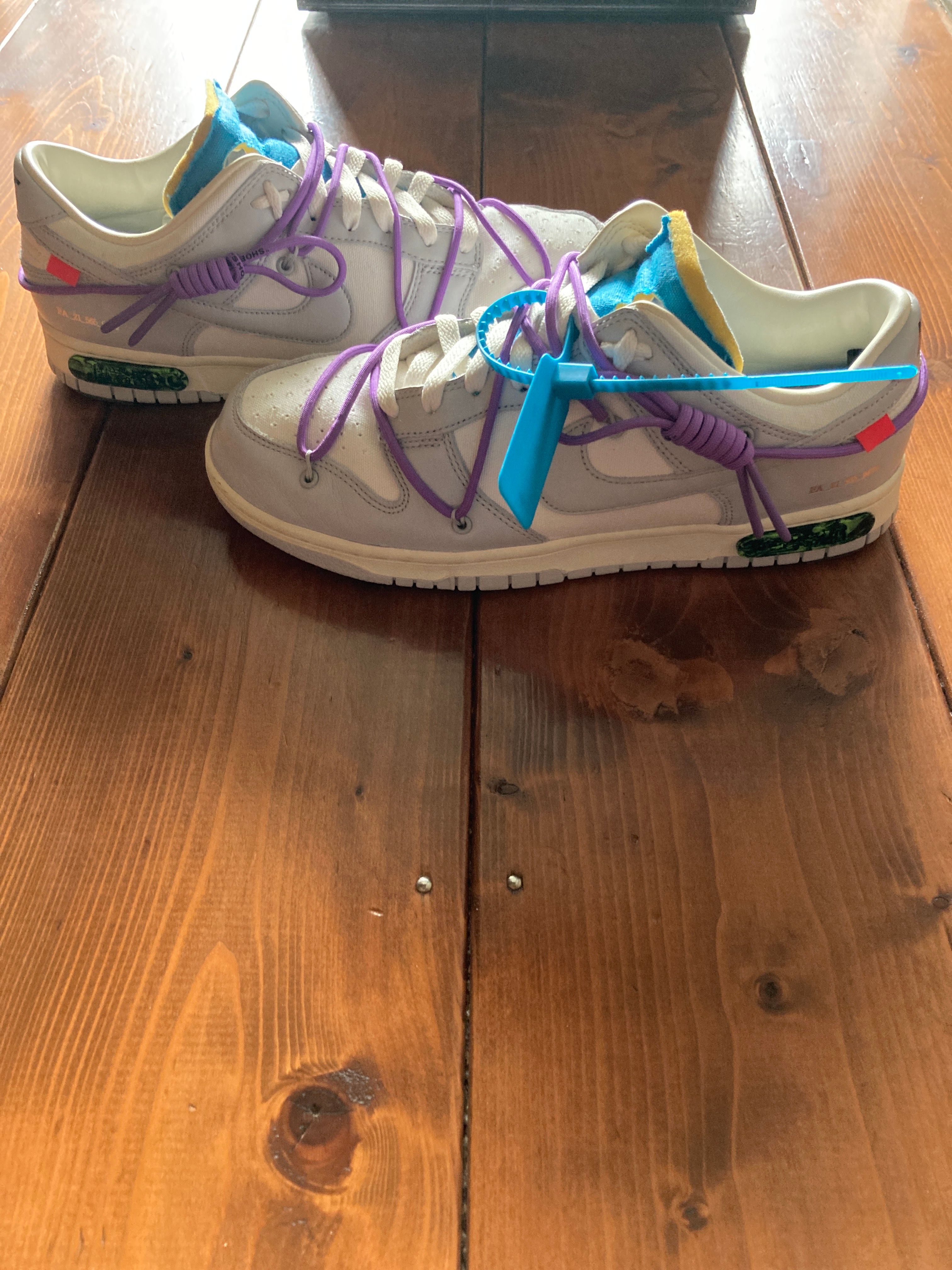 Off-White × Nike Dunk Low "Sail/Neutral Gray"