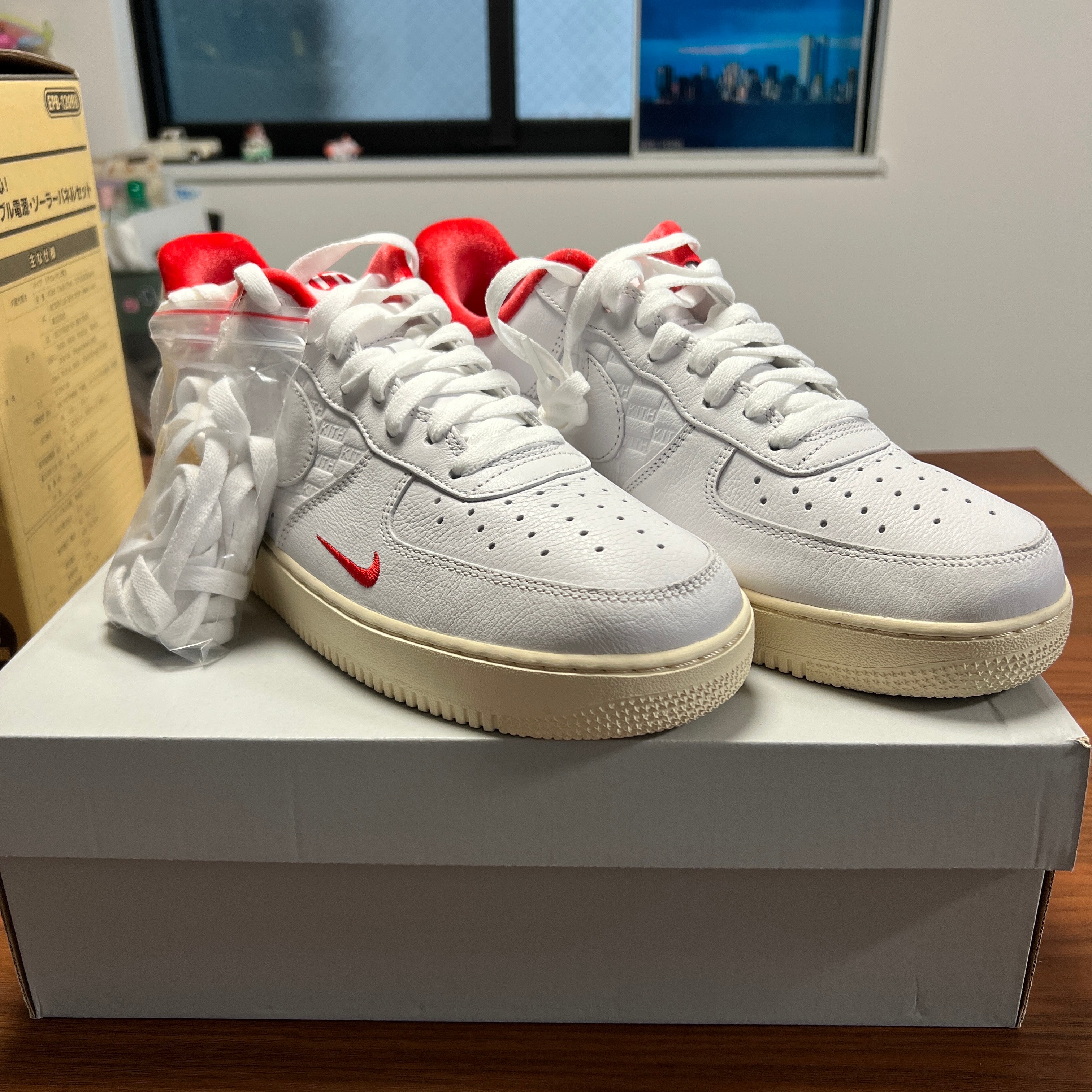 KITH × Nike Air Force 1 Low "White/Red"