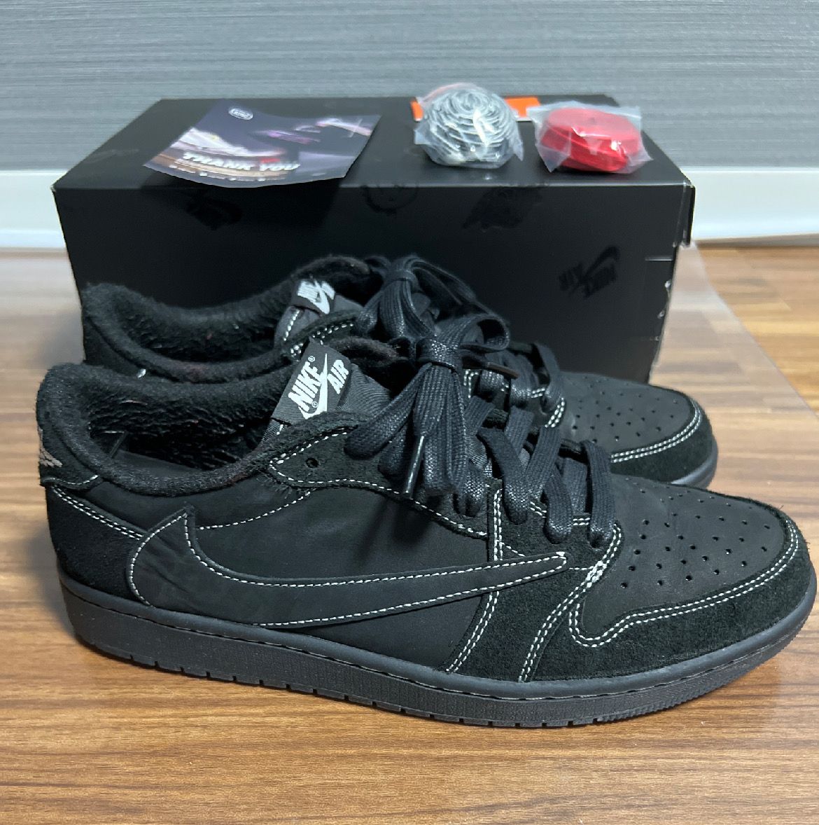 Travis Scott × Nike Air Jordan 1 Low OG SP "Black Phantom"