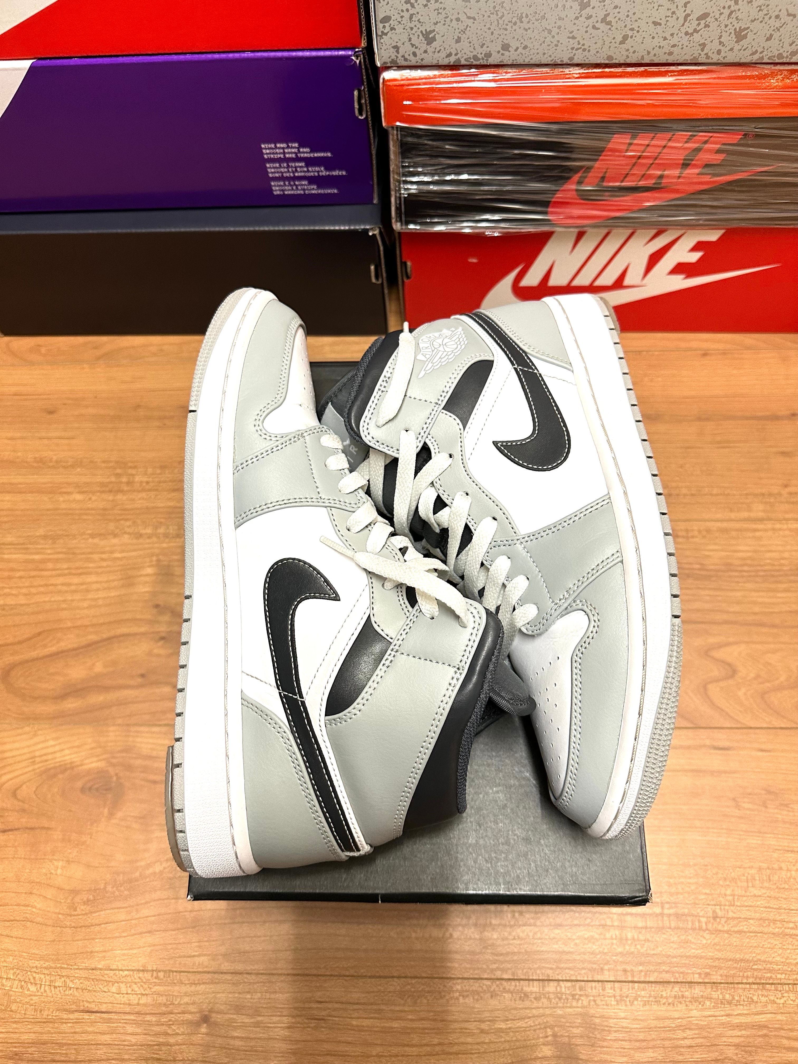 Nike Air Jordan 1 Mid "Grey White/Anthracite"