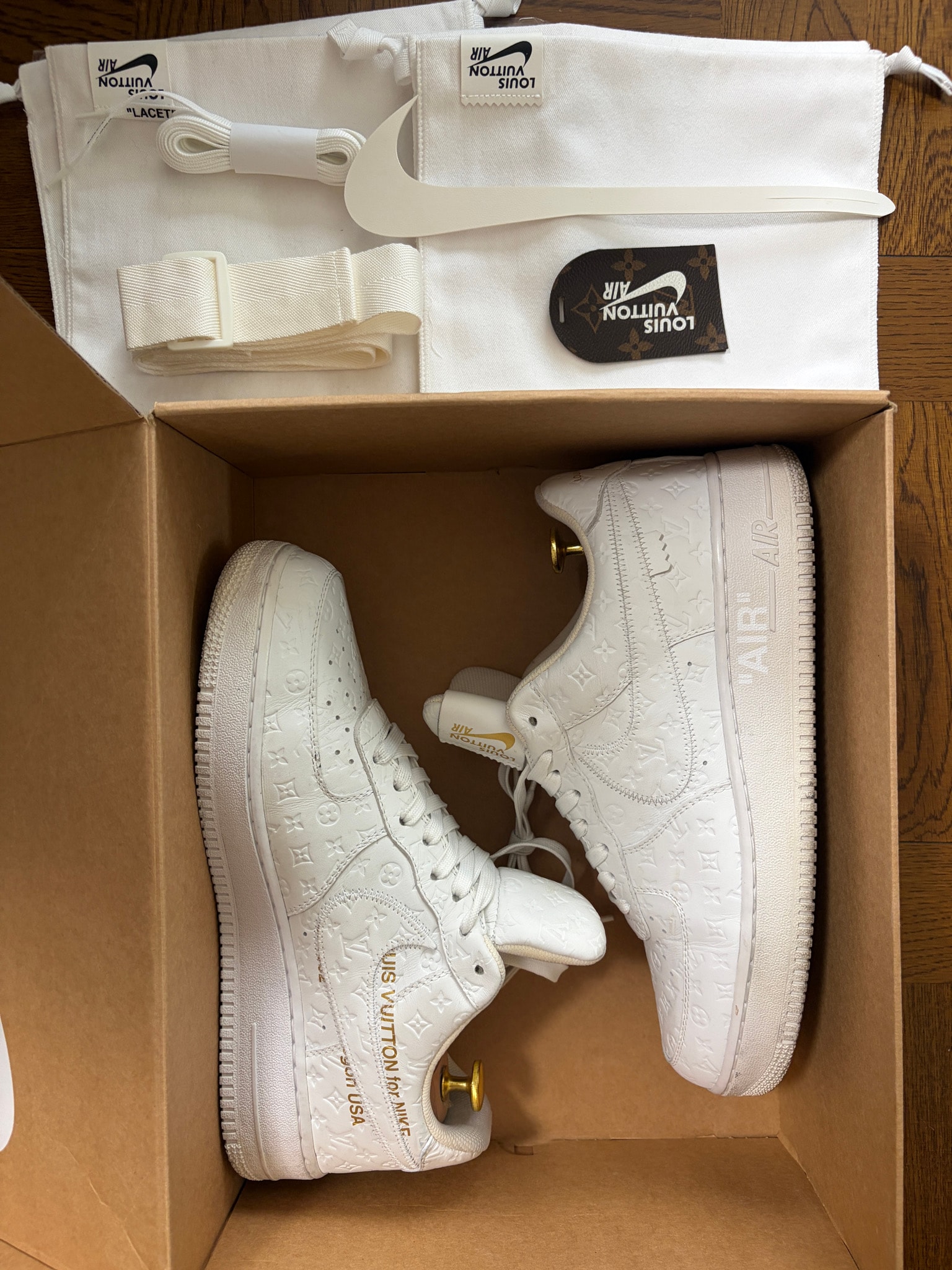 Louis Vuitton × Nike Air Force 1 Low by Virgil Abloh "White"
