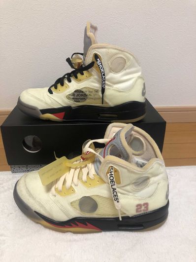 Off-White × Nike Air Jordan 5 "Sail"