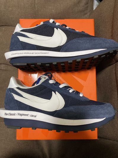 Fragment × sacai × Nike LD Waffle "Blackended Blue"