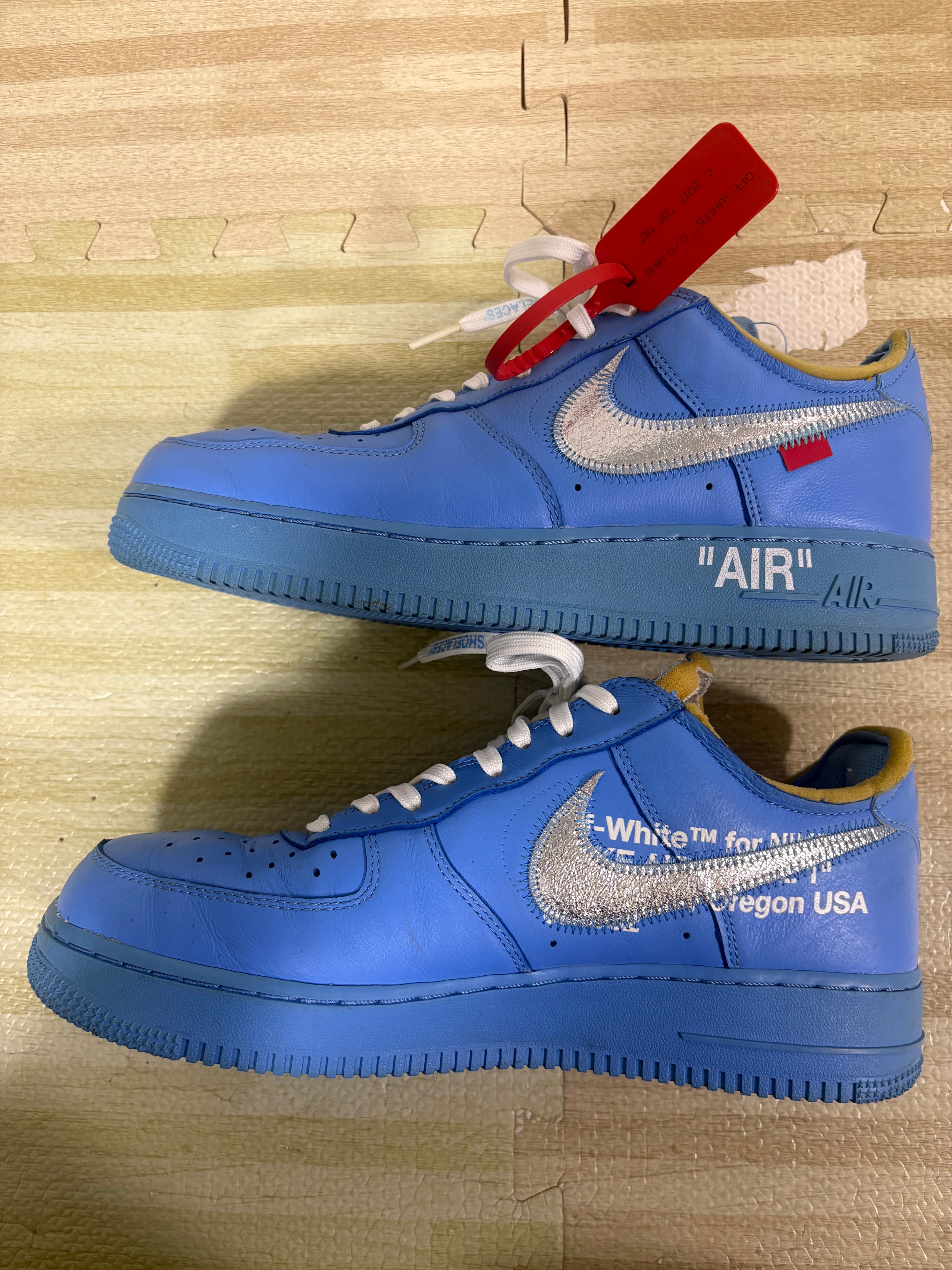 Off-White × Nike Air Force 1 Low "MCA University Blue"