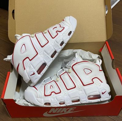 NIKE AIR MORE UPTEMPO "WHITE/VARSITY RED" (2021)