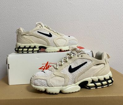 Stussy × Nike Air Zoom Spiridon CG 2 "Fossil/Black"
