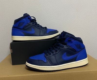 Air jordan 1 retro mid obsidian royal best sale