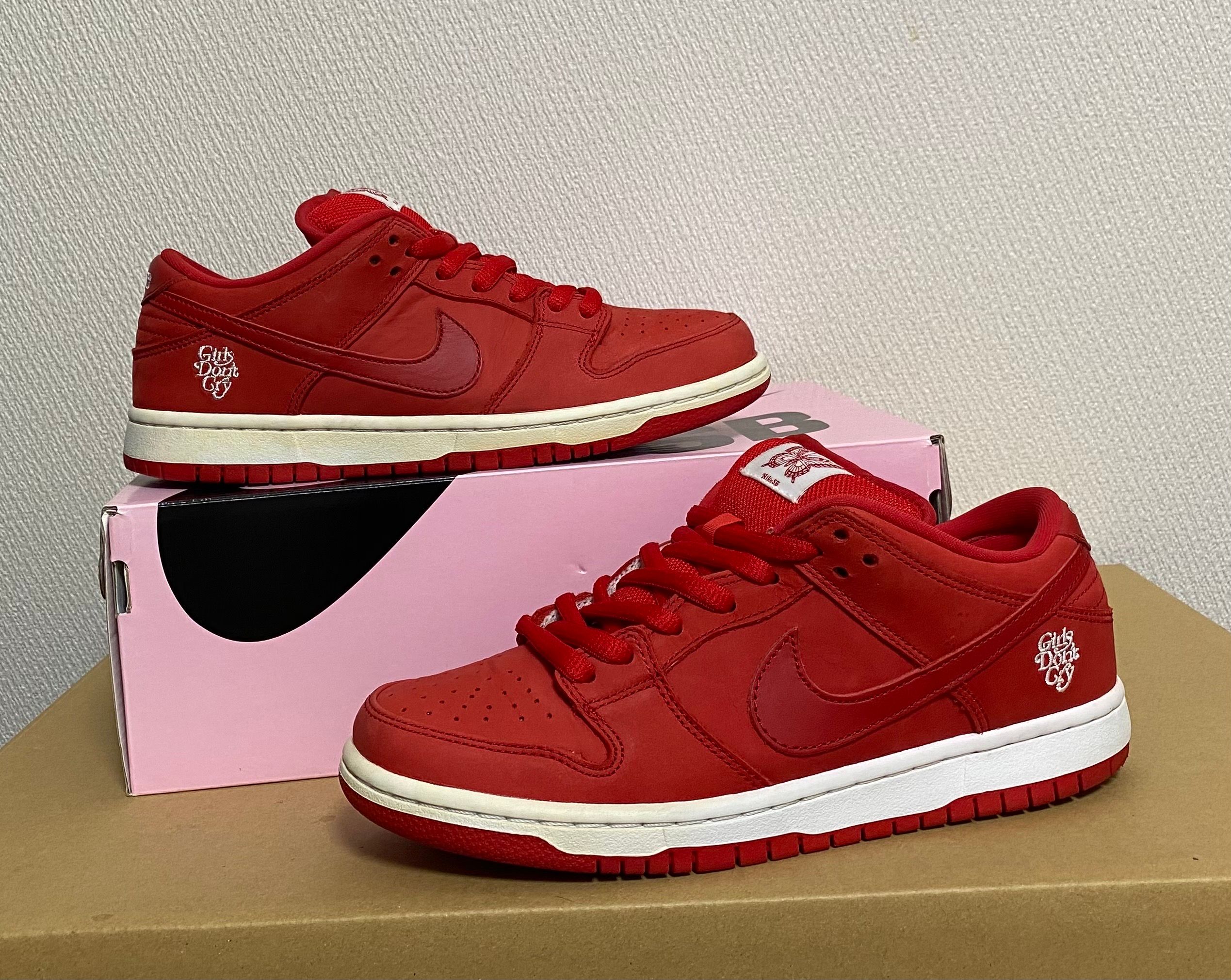 Girls Don't Cry × Nike SB Dunk Low Pro QS "Red" / VERDY