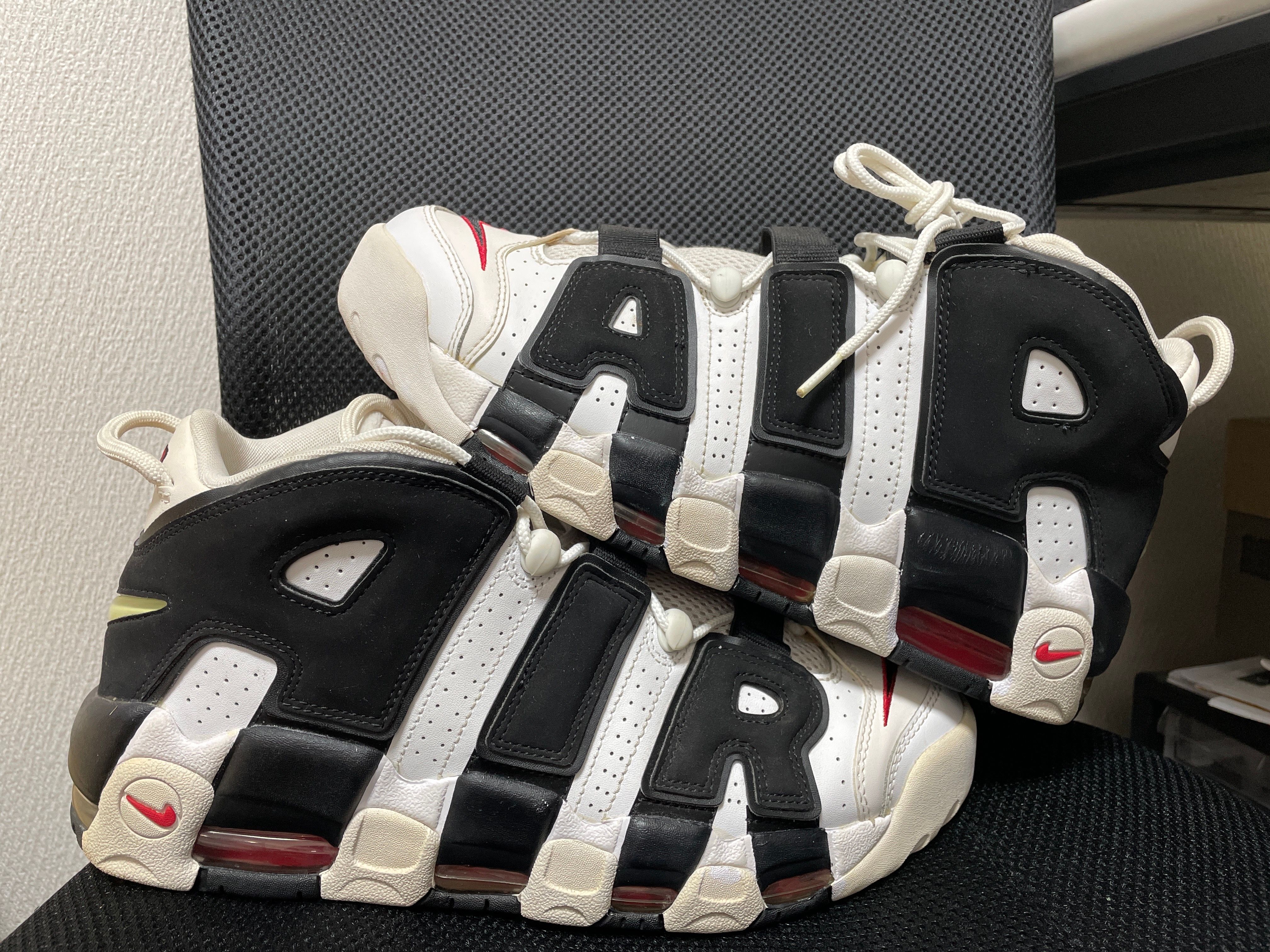 Nike Air More up Tempo "White/Black/University Red"(~2018)