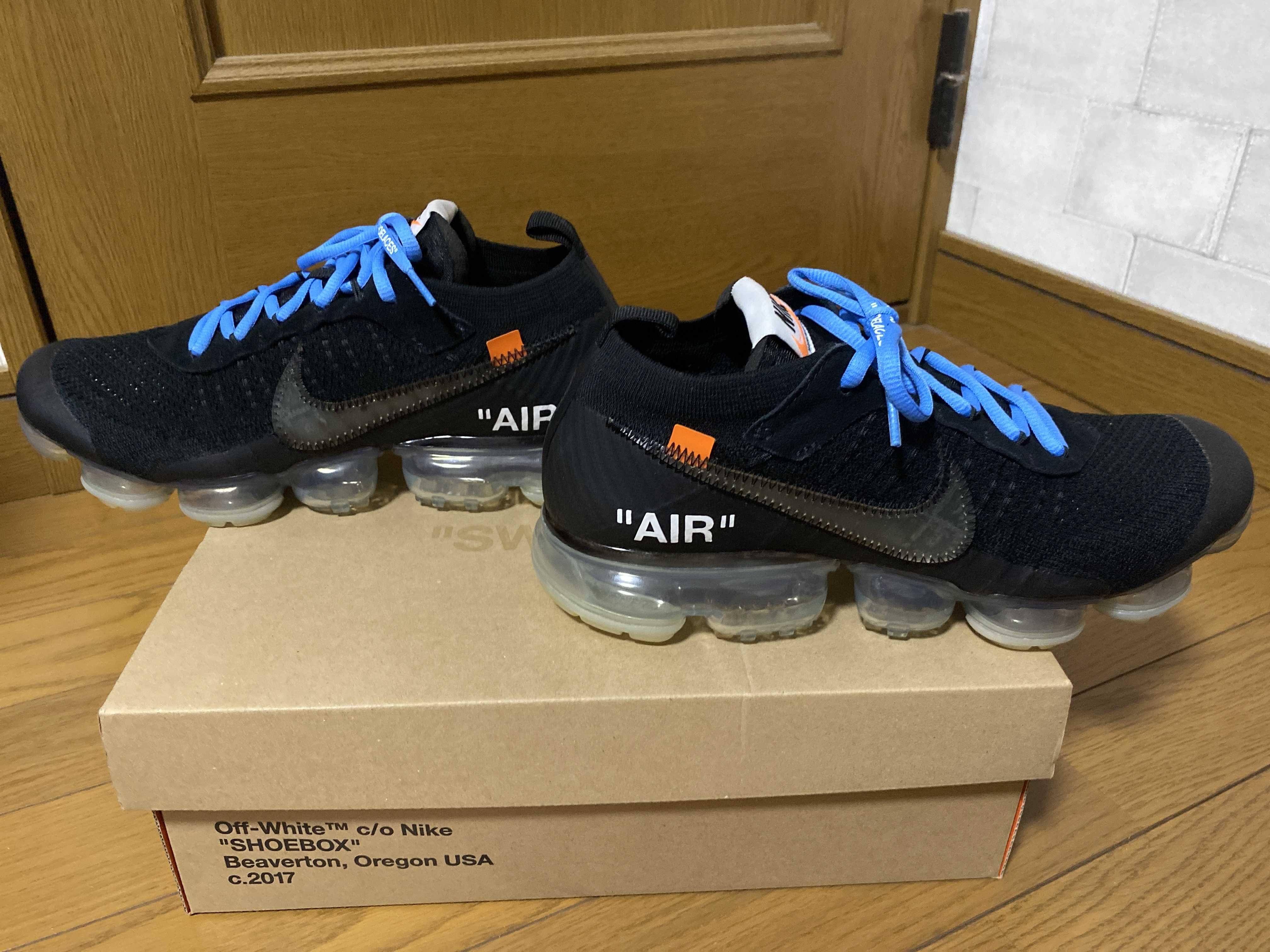 Off-White × Nike Air Vapormax "Black/Total Orange/Clear"