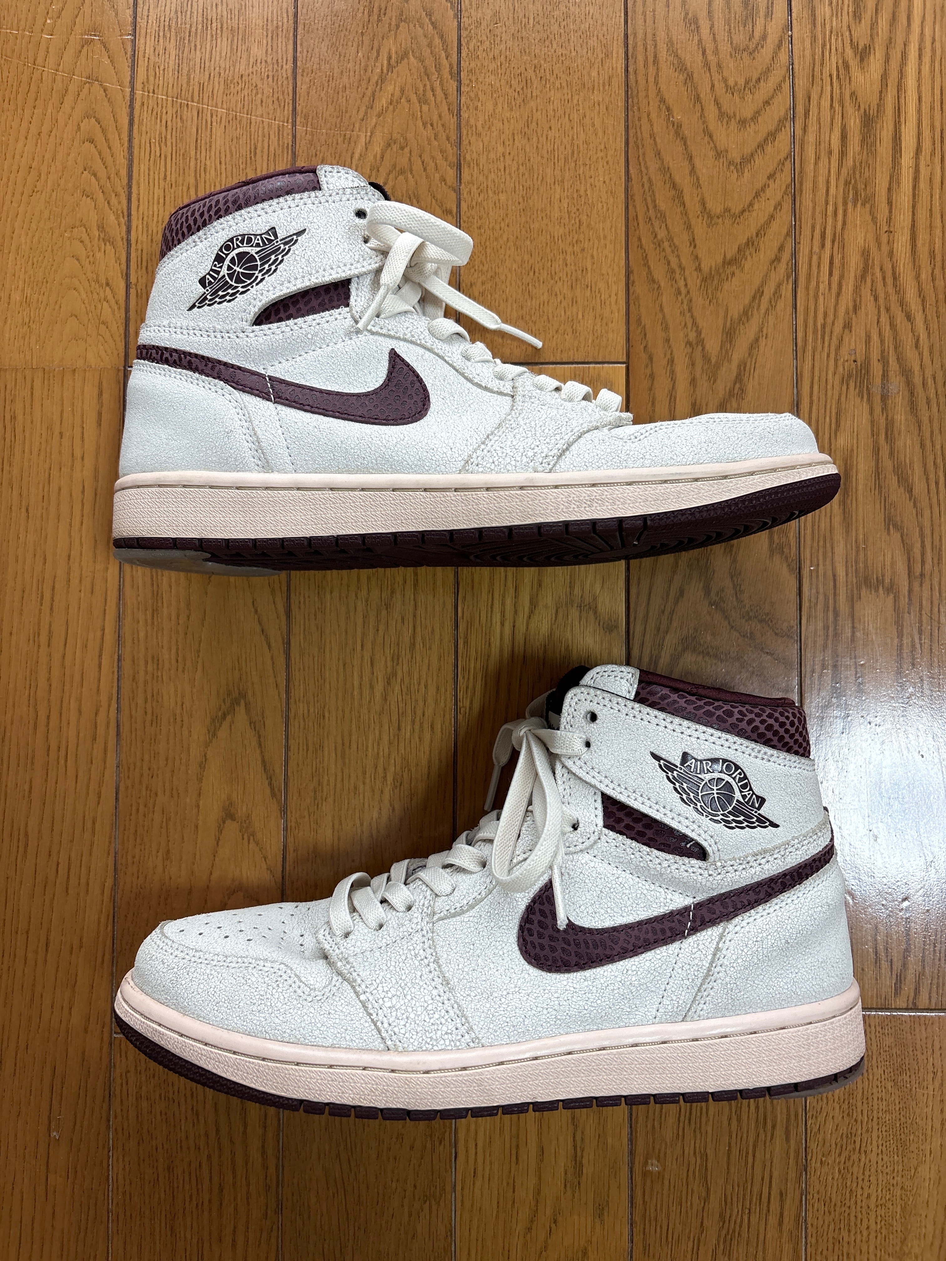 A Ma Maniere × Nike Air Jordan 1 Retro High OG "Sail and Burgundy"