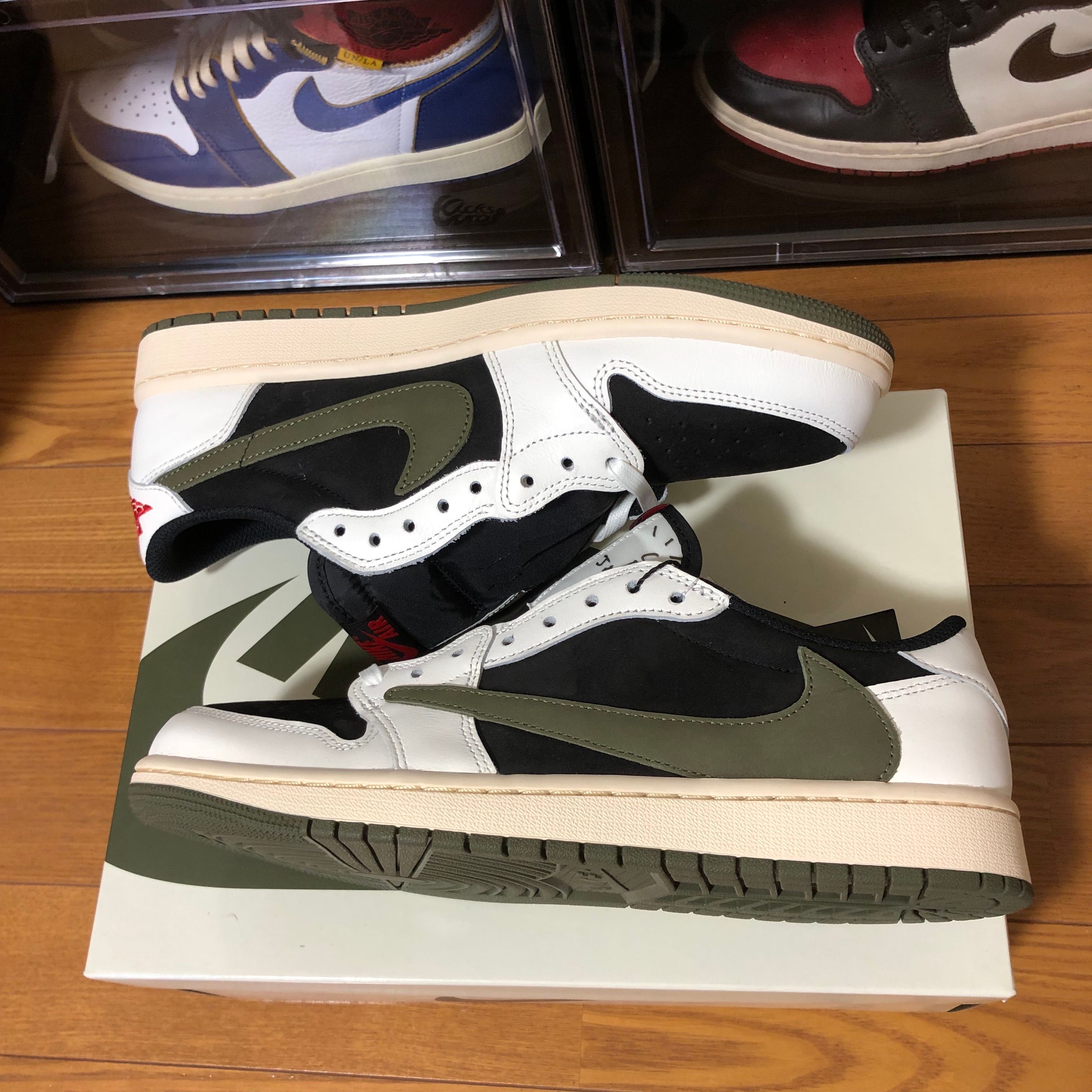 Travis Scott × Nike Women's Air Jordan 1 Low OG "Medium Olive"