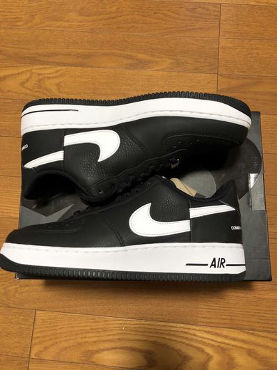 Supreme × COMME des GARCONS SHIRT × Nike Air Force 1 Low "Black/White" (2018)