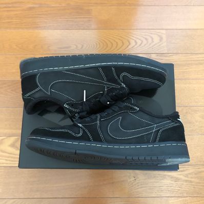 Travis Scott × Nike Air Jordan 1 Low OG SP "Black Phantom"