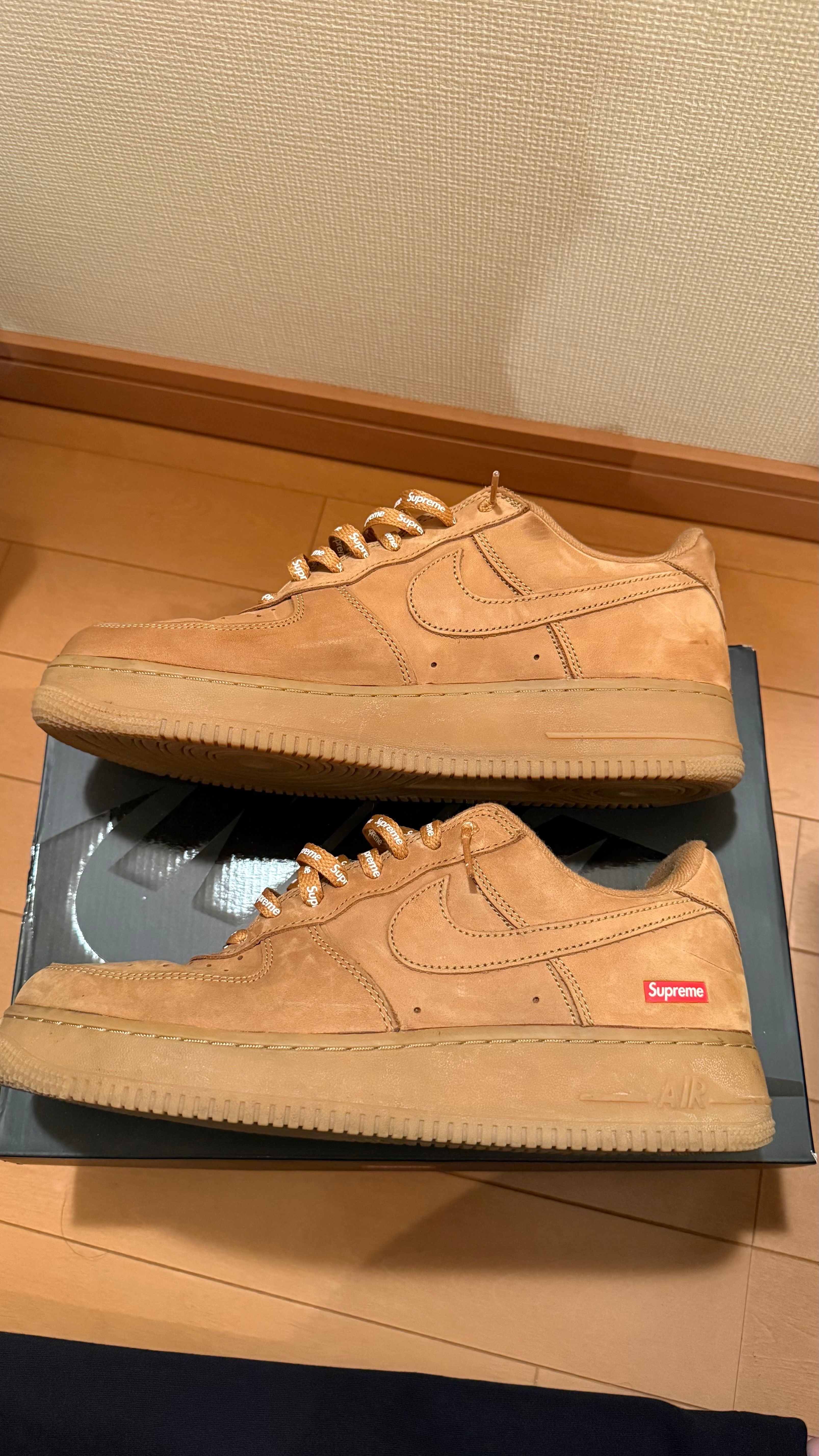 Supreme × Nike Air Force 1 Low "Flax/Wheat"