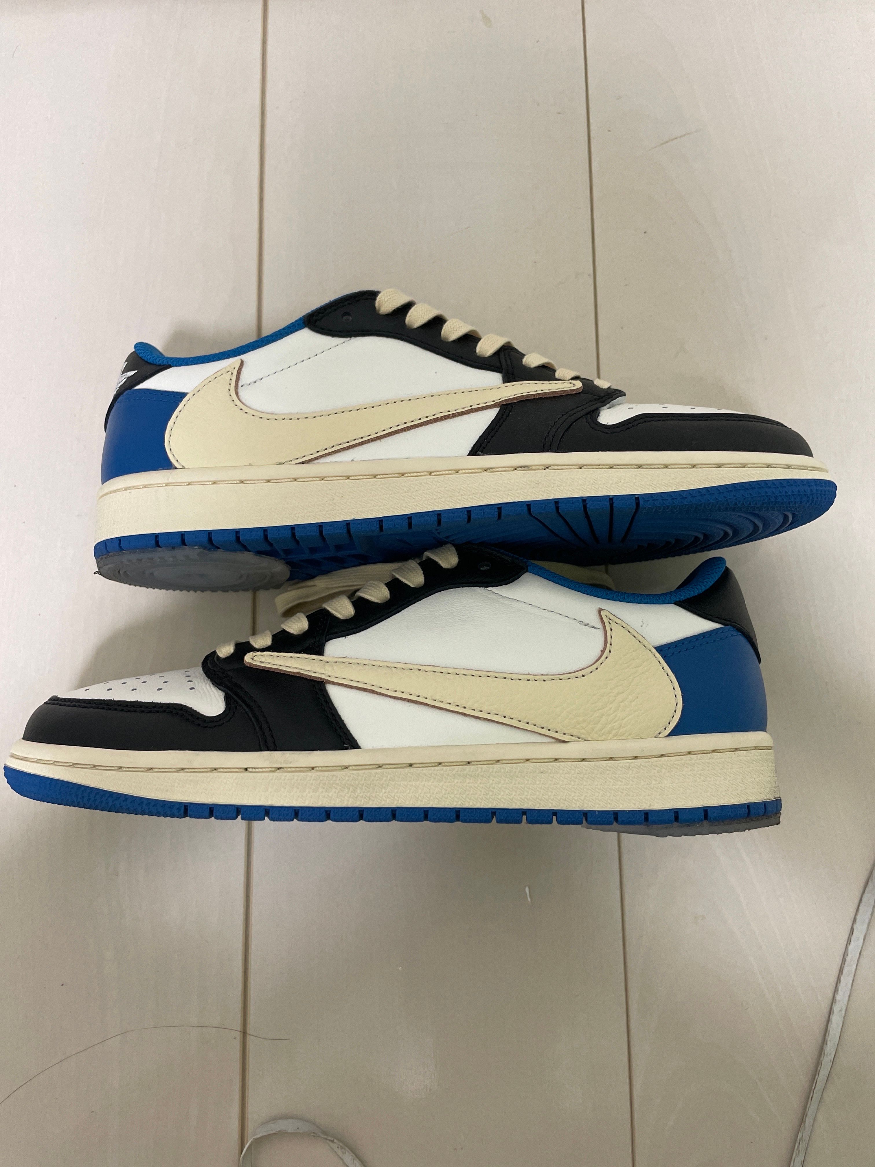 Travis Scott × fragment design × Nike Air Jordan 1 Low OG SP "Military Blue"