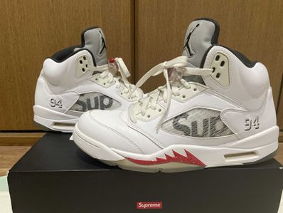 Supreme × Nike Air Jordan 5 Retro "White"