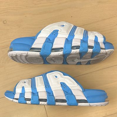Nike Air More Uptempo Slide "University Blue" (FD9883-400/FD9884-400)