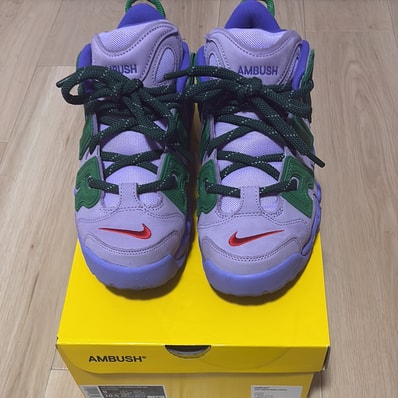 AMBUSH × Nike Air More Uptempo Low "Lilac and Apple Green"