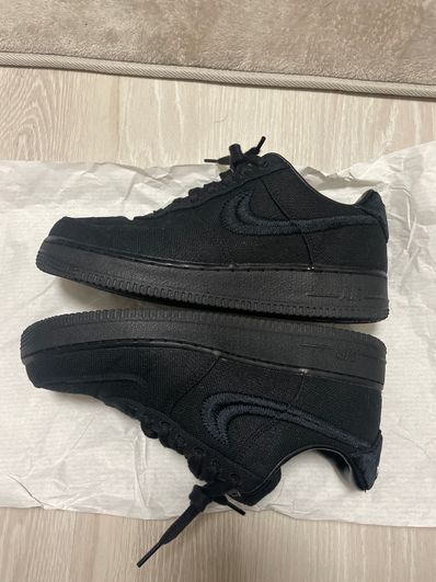 Stussy × Nike Air Force 1 Low "Triple Black"