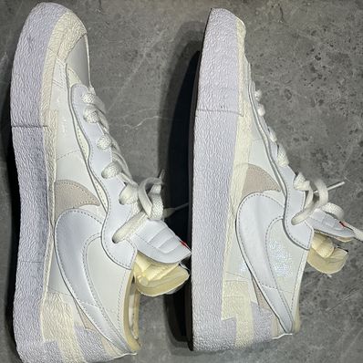 sacai × Nike Blazer Low "White Patent Leather"